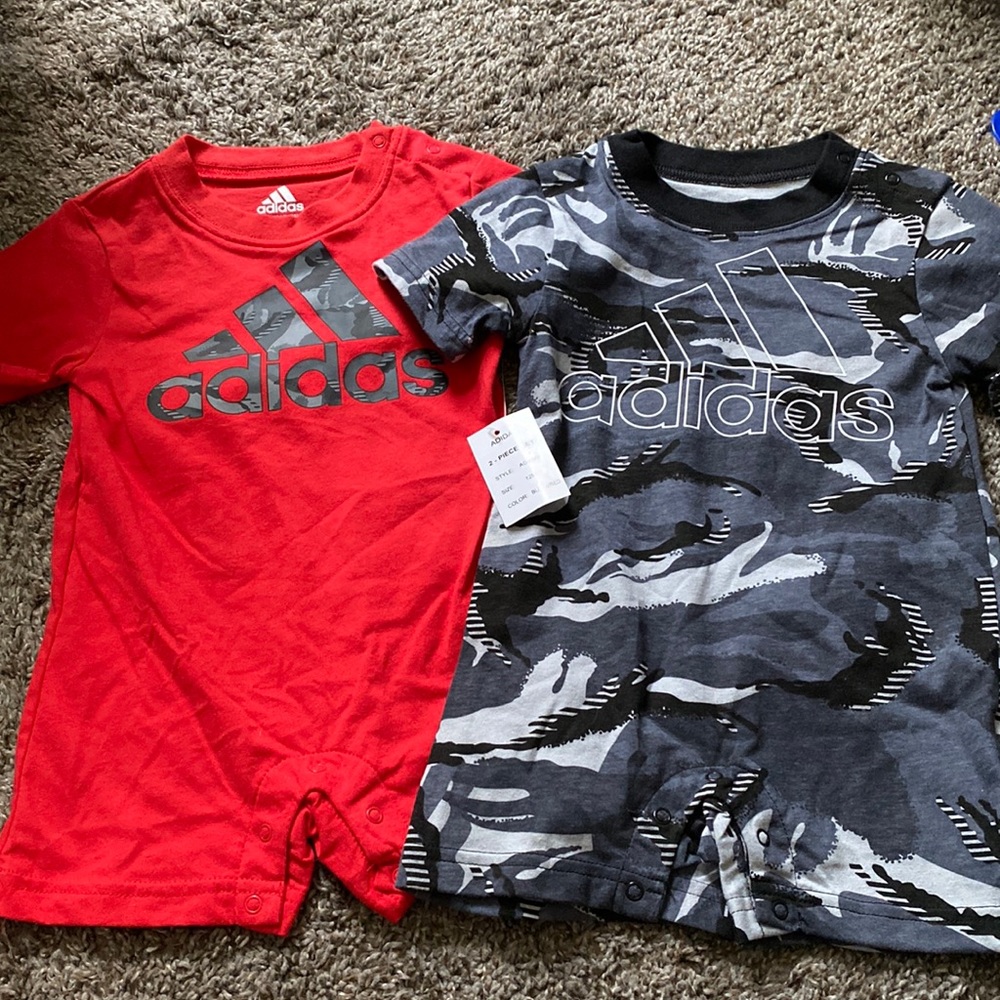 Adidas 2pc Onesie Set 12M